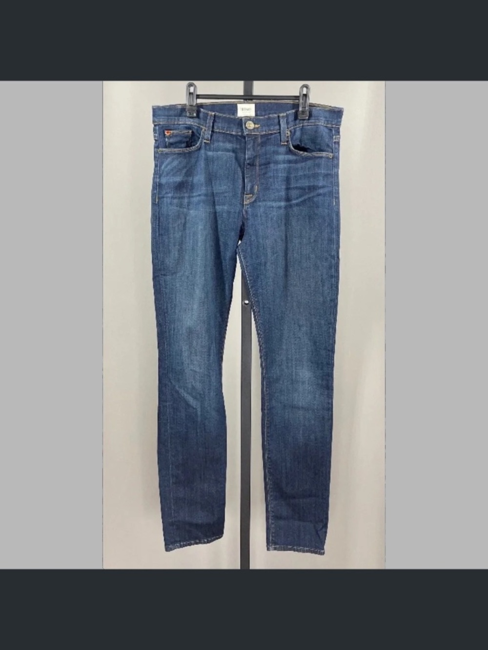 Hudson Jeans Womens 31 blue denim shine skinny designer usa vintage boho casual